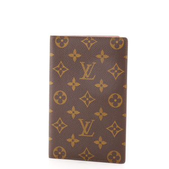 Louis Vuitton Vintage Bifold Passport Card Holder Wallet Monogram Canvas
