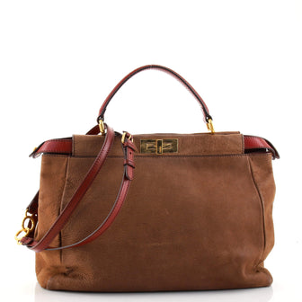 Fendi Peekaboo Bag Soft Leather Large
