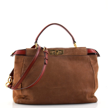 Fendi Peekaboo Bag Soft Leather Large