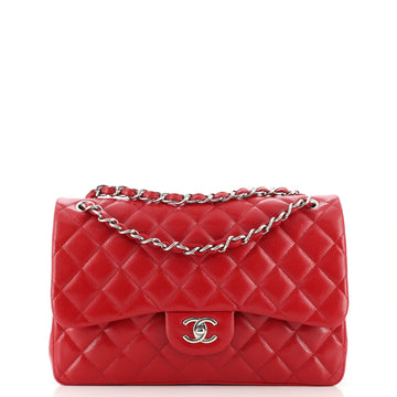 Chanel Classic Double Flap Bag Quilted Caviar Jumbo