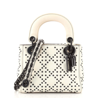 Christian Dior Lady Dior Chain Bag Cannage Studded Calfskin Mini