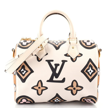 Louis Vuitton Speedy Bandouliere Bag Wild at Heart Monogram Giant 25