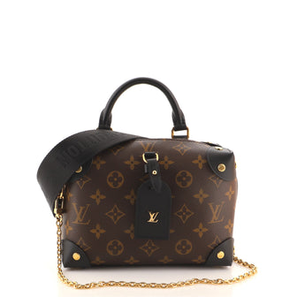 Louis Vuitton Petite Malle Souple Handbag Monogram Canvas