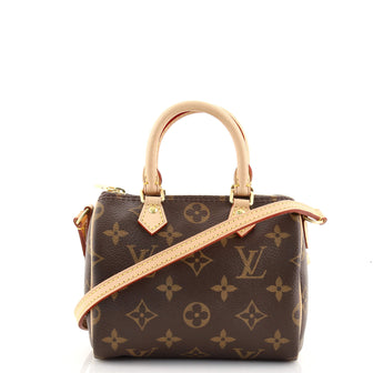 Louis Vuitton Speedy Bandouliere Bag Monogram Canvas Nano