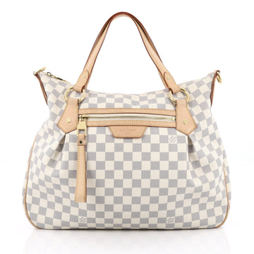 Louis Vuitton Evora Handbag Damier MM White