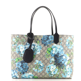 Gucci Reversible Tote (Outlet) Blooms GG Print Leather Medium