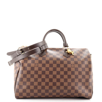 Louis Vuitton Speedy Bandouliere Bag Damier 35