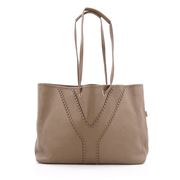 Saint Laurent Neo Reversible Tote Leather Medium brown