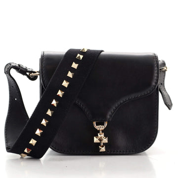 Valentino Band Rockstud Crossbody Bag Leather Small