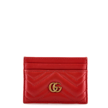 Gucci GG Marmont Card Holder Matelasse Leather
