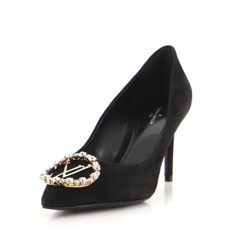 Louis Vuitton Women's Pointed Toe Madeleine Pumps Suede with Crystals