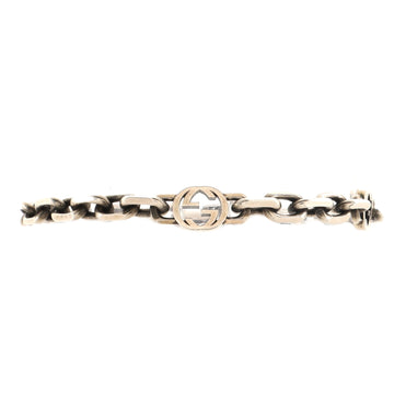 Gucci Interlocking G Chunky Chain Bracelet Sterling Silver