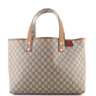 Gucci Web Loop Tote GG Coated Canvas Medium