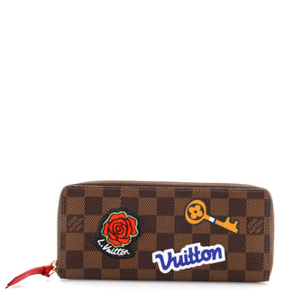 Louis Vuitton Clemence Wallet Limited Edition Patches Damier