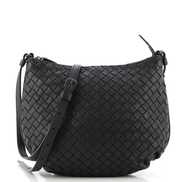 Bottega Veneta Saddle Zip Messenger Bag Intrecciato Nappa Small