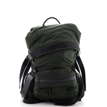 Bottega Veneta Fold Over Backpack Nylon