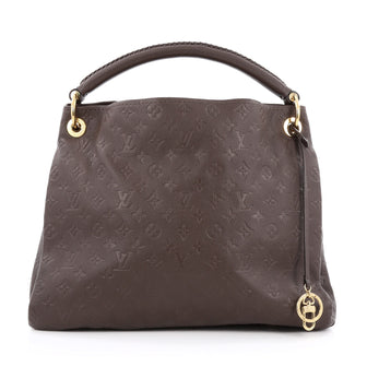 Louis Vuitton Artsy Handbag Monogram Empreinte Leather MM brown
