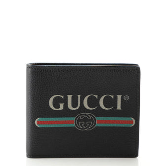 Gucci Logo Bifold Wallet Leather