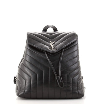Saint Laurent LouLou Backpack Matelasse Chevron Leather Medium