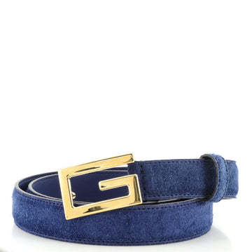 Gucci Icaro G Cube Belt Suede Thin