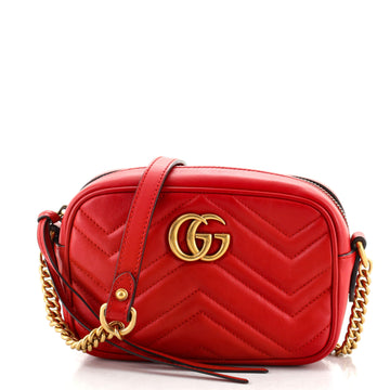 Gucci GG Marmont Shoulder Bag Matelasse Leather Mini