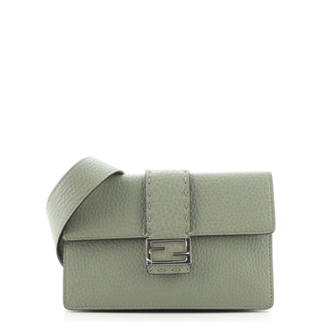 Fendi Selleria Baguette Convertible Pouch Leather