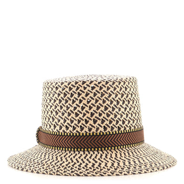 Hermes Adele Panama Hat Strass
