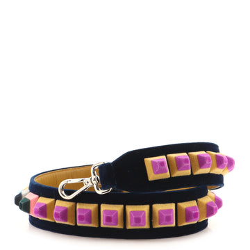 Fendi Strap You Shoulder Strap Studded Velvet