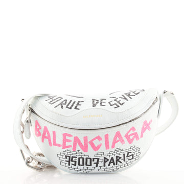 Balenciaga Graffiti Souvenir Belt Bag Leather XXS