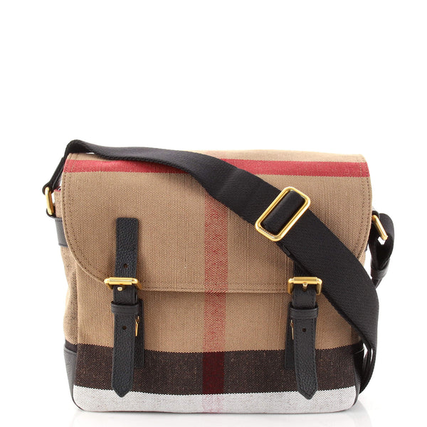 Burberry canvas sales messenger bag