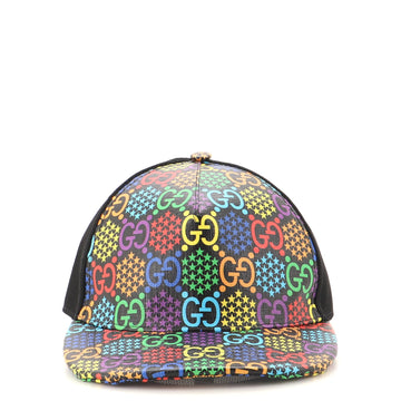 Gucci Baseball Cap Psychedelic Print GG Coated Canvas