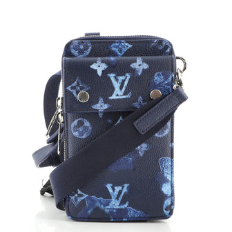 Louis Vuitton Phone Pouch Limited Edition Monogram Ink Watercolor Leather