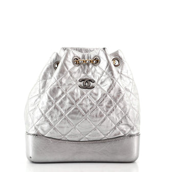 Chanel Gabrielle Backpack Quilted Aged Calfskin Small