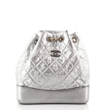 Chanel Gabrielle Backpack Quilted Aged Calfskin Small