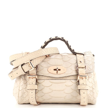 Mulberry Alexa Satchel Silky Snake Print Mini