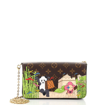 Louis Vuitton Felicie Pochette Limited Edition Vivienne Xmas Monogram Canvas