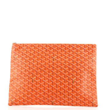 Goyard Senat Zip Pouch Coated Canvas GM