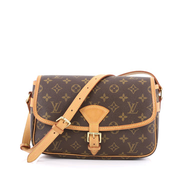 Louis Vuitton Sologne Handbag Monogram Canvas brown