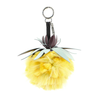 Fendi Fruit Bag Charm Fur and Leather