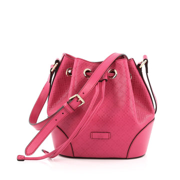 Gucci Bright Bucket Bag Diamante Leather Small pink