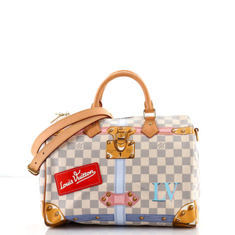 Louis Vuitton Speedy Bandouliere Bag Limited Edition Damier Summer Trunks 30