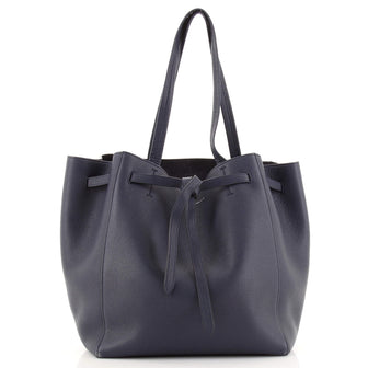 Celine Phantom Tie Cabas Tote Leather Small