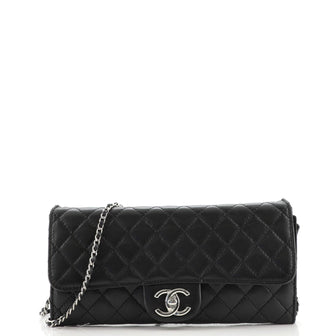 Chanel Wallet On Chain Clutch Quilted Lambskin East West