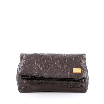 Louis Vuitton Limelight Clutch Metallic Jacquard Textile PM Brown