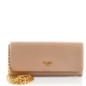 Prada Wallet on Chain Saffiano Leather
