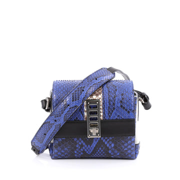Proenza Schouler Elliot Crossbody Bag Python Mini blue