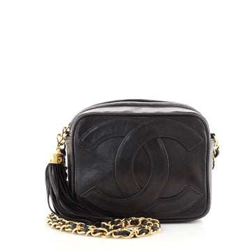 Chanel Vintage CC Tassel Camera Bag Lambskin Mini