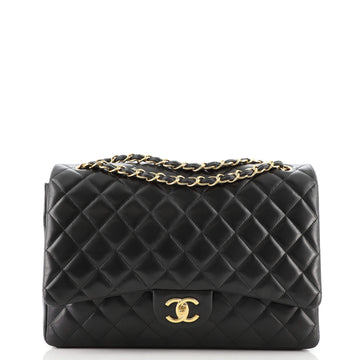 Chanel Classic Double Flap Bag Quilted Lambskin Maxi