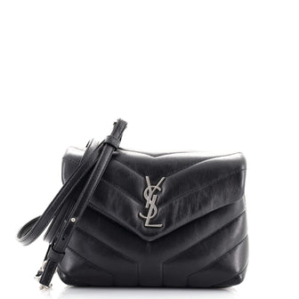 Saint Laurent LouLou Shoulder Bag Matelasse Chevron Leather Toy