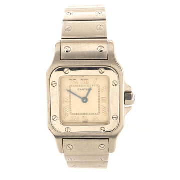 Cartier Santos de Cartier Galbee Quartz Watch Stainless Steel 24
